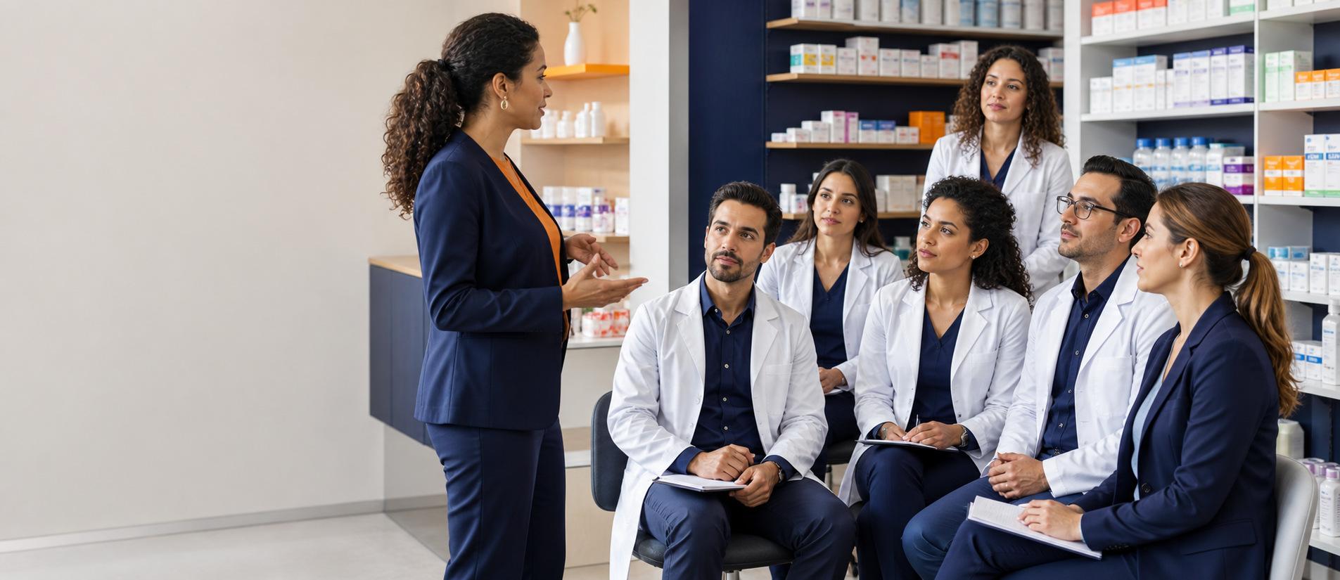 Treinamento de equipe farmacêutica